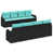 Coussin bleu / cadre noir est en rupture de stock