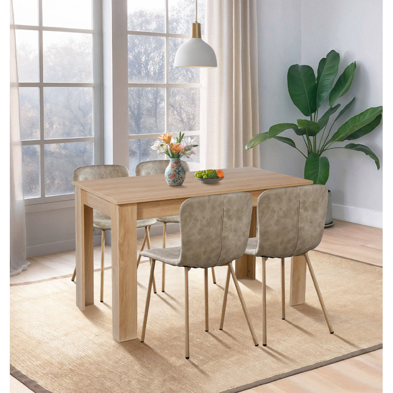 Ludden 4 - Person Dining Set, 75" H x 120" L x 70" W