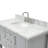 43'' Single Bathroom Vanity with Carrara Marble Top-55794971