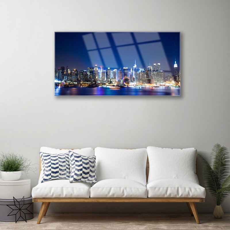City Houses - Unframed Photograph on Glass