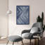 Art mural en verre Wrought Studio ™ «Blue Sunset 1» par Laura Marshall-575060214