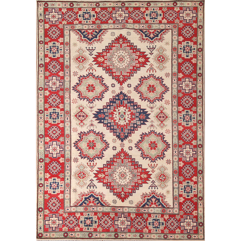 Tapis géométrique Kazak 7 x 10