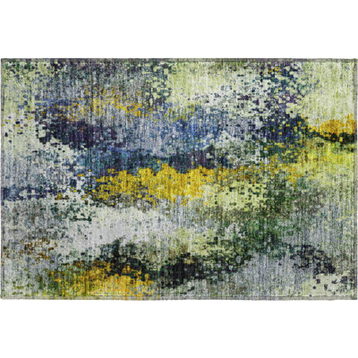 Premium Machine Washable Mayfield AMF2242 Abstract Rug