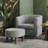 Torrence 27.4'' Upholstered Swivel Barrel Chair with Ottoman-1094607773-1083378573