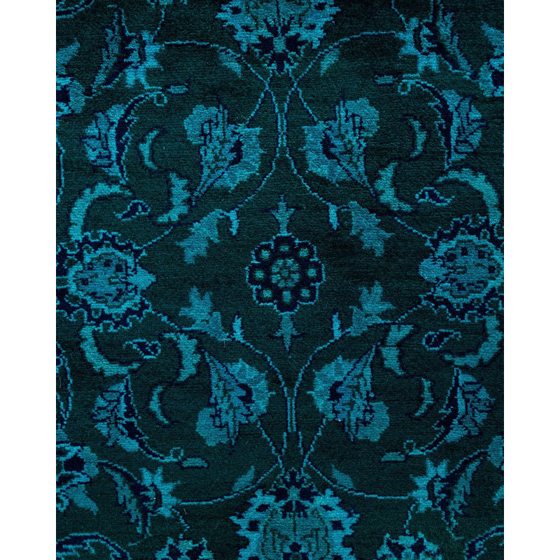 Tapis de couloir unique en laine 2 pi 6 po x 12 pi 2 po Labrusca