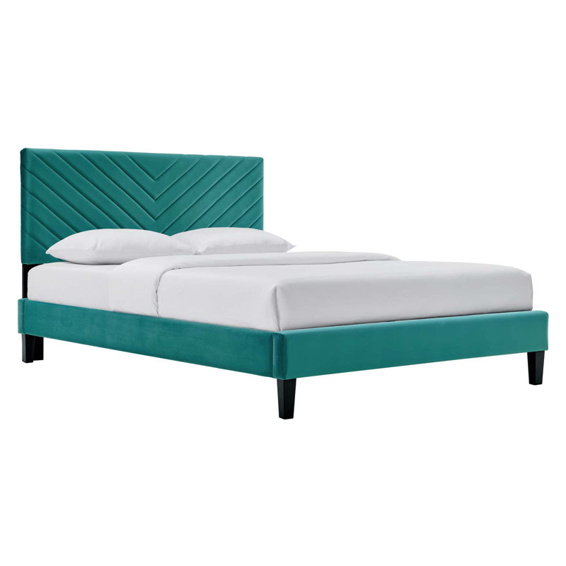 Plateforme Modway Roxanne, Bleu sarcelle, Double