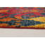 Tapis de bois one-of-kind-noué la 2010 goliath rouge/jaune 8 pi 10 po x 12 pi Céline