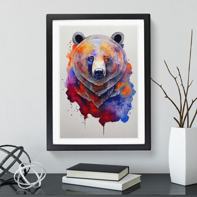 Bear Watercolour No.1 - Single Picture Frame Print