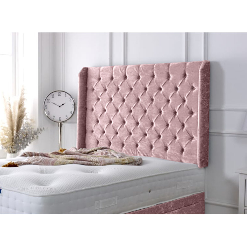 Upholstered Headboard, Single (3'), Pink