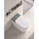 Smart Bidet Toilet with Auto-Open Heated Seat & LED Display - Tankless Design, Aromatherapy System, Warm Water/Dry, Foot Sensor & Off-Seat Flush (Remote Control, CE Certified)