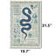 Tapis Mythic Garden Serpent (bleu et blanc)