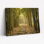 Art mural sur toile Gallery Wrap pour le salon, la chambre à coucher, le bureau ou le vestibule - décoration murale décorative avec chemin en bambou
