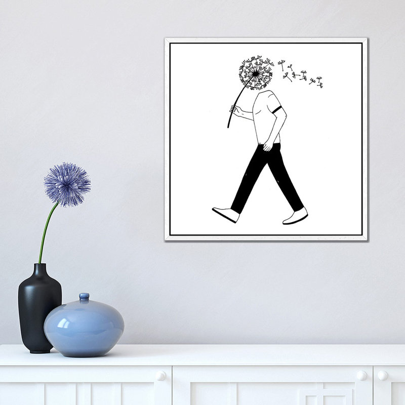 Fade by Filippo Spinelli - Print on Canvas, 45.72 cm H x 45.72 cm W, White Framed