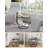 Alieya Round Coffee Tables, Set Of 2 Side Tables, Modern Style, Removable Tabletop, Steel Frame, For Living Room,Transparent-Cloud-782673038