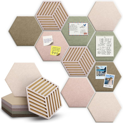 Carrelage babillard hexagonal en liège