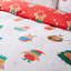 Christmas Party Robins Reversible Duvet Cover Set-103844840