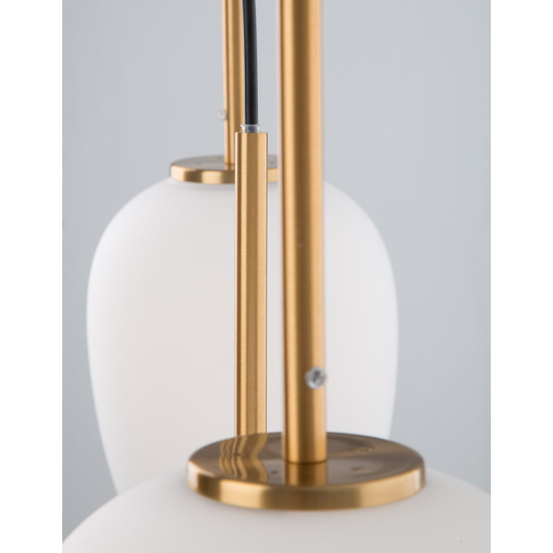 3 - Light Antique Brass Kitchen Island Pendant