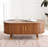 Coffee Table With Charging Station,Sliding Tambour Door & Storage-1705520982