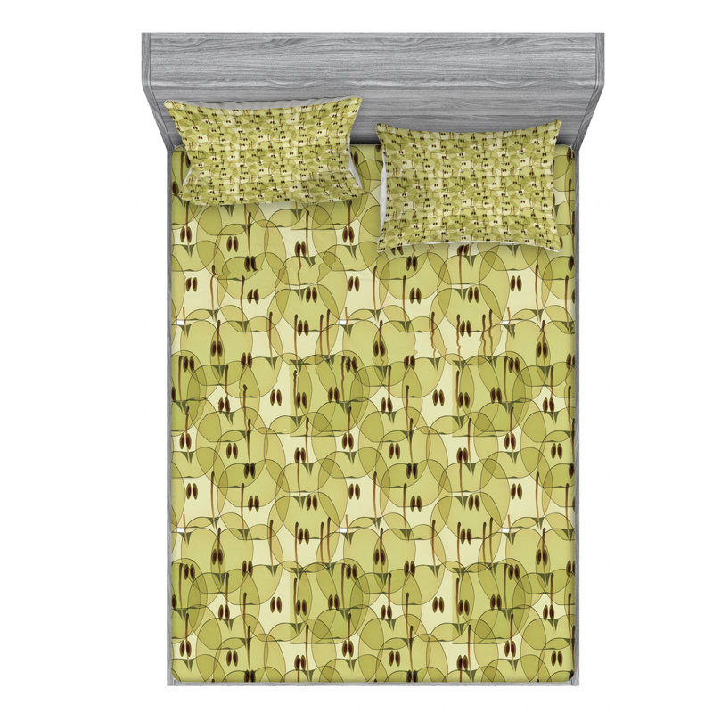 Microfiber Sheet Set, Queen Sheet Set with Fitted Sheet