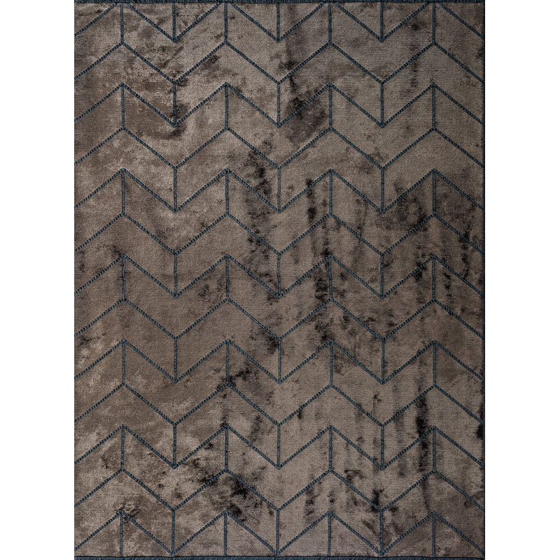 Tapis brun / taupe Rapture, Rectangle 7 pi 10 po x 11 pi 2 po