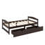 Structure de lit plateforme avec tiroirs de rangement sous le lit-1074802767