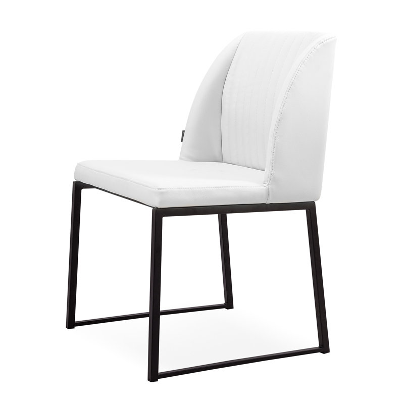 Chaise d'appoint Daphne, Blanc / noir