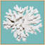 Coral On Aqua 3 Print by Lillian August