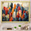 «Cubic Los Angeles Skyline - Los Angeles», art mural