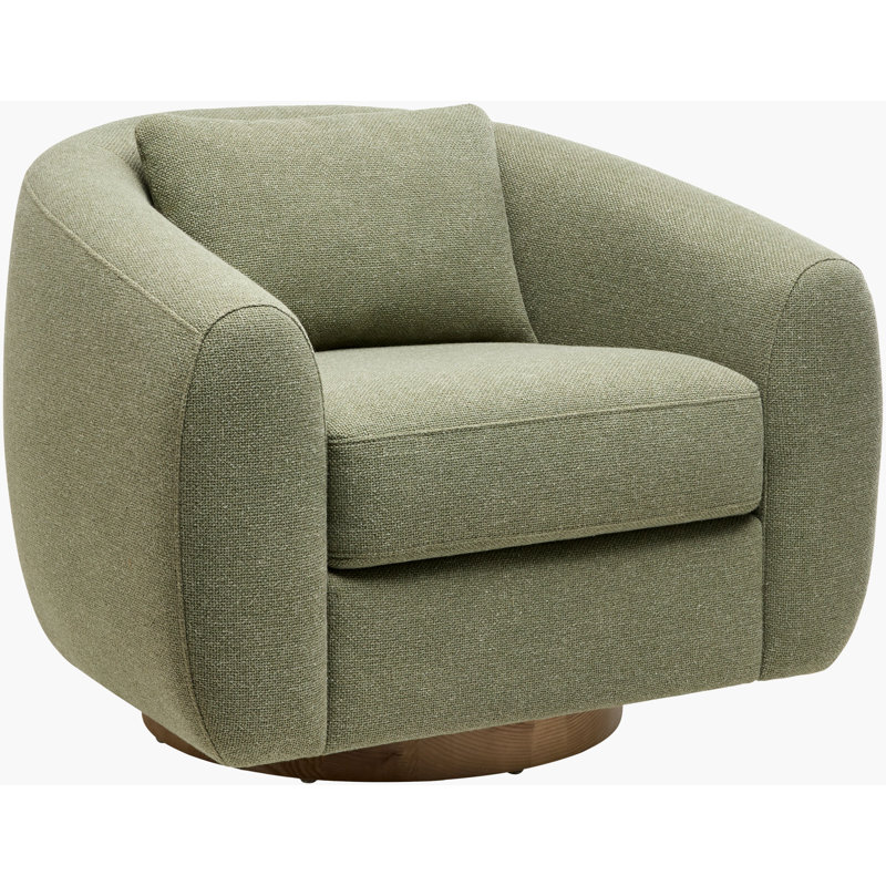 Becki Owens x Surya Loma Swivel Chair, Green