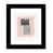 Cadre cube noir mat