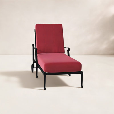 Wiltshire 28.25'' Outdoor Aluminum Chaise Lounge