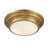 Callensburg 2-Light 13" Flush Mount in Natural Brass-207745579