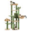 Arbre à chat cactus, grand arbre à chat pour chats d'intérieur, tour à chat pour grands chats, tour à plusieurs niveaux, condo avec hamac, grattoir, un