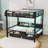 Metal Bunk Bed With Built-In Shelves And LED And USB Ports And 2 Drawers-1379972127-1379972193