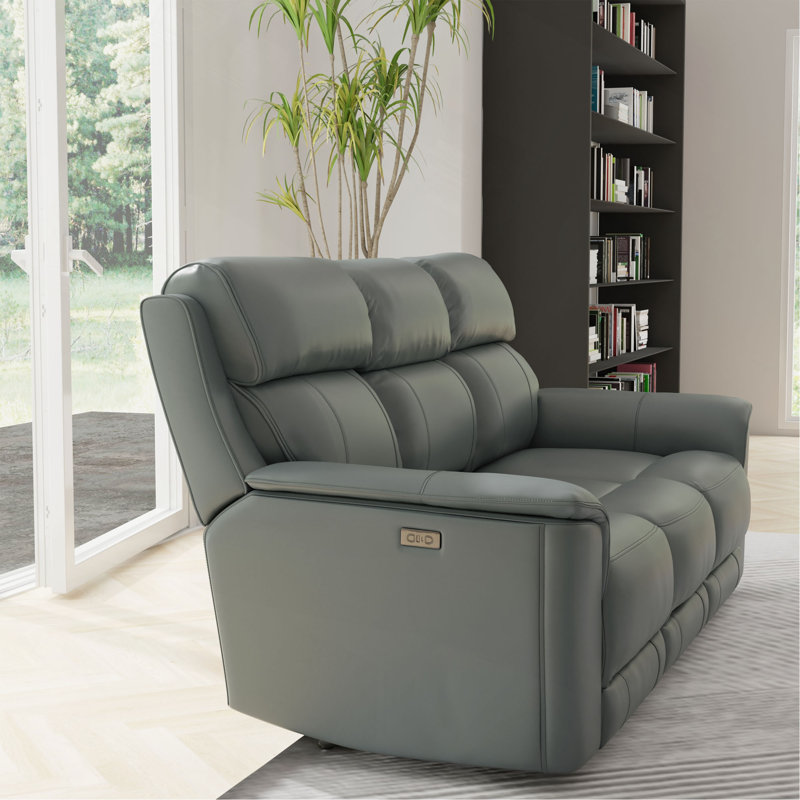Canapé inclinable électrique, Bleu saphir