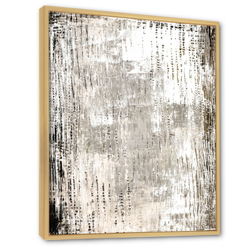 Art moderne gris et bleu II 2FL47774, H 36 po x l 24 po x P 1 po, Encadré naturel