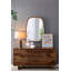 Lampe de table 16 po x 16 po x 23,5 po gris-argent brossé - lampe de table de style moderne pour les chambres et les salons (assemblage de l'abat-jour requis)