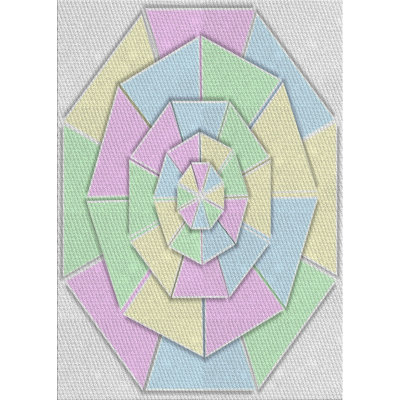 Tapis décoratif géométrique rose Procopio