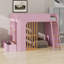 Lit mezzanine avec échelle et tablettes de rangement pratiques-578619512-578619519