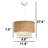 Fabric Cap Tiered Chandelier-2030338660