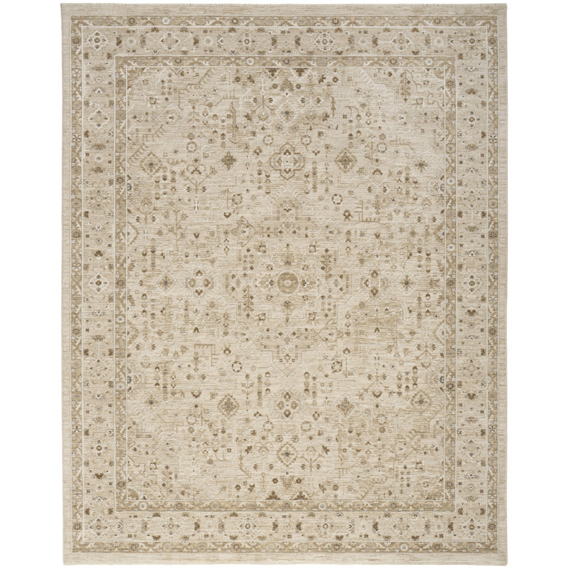 Hemington Beige Vintage Indoor Rug, Rectangle 9'6" x 13'2"