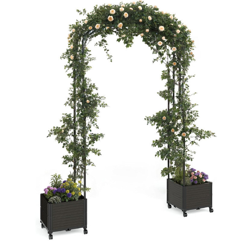 Metal Planter Box, 240cm H x 199.9cm W x 43.2cm D