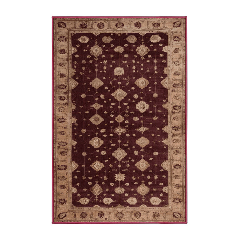 Tapis rouge lavé à la machine