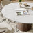 Stone Round Dining Table Set With 4/6 Premium Solid Wood Leather Upholstered Dining Chairs For Kitchen/Dining Room-1663682359-1663007667-1663682363