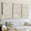 «Neutral Lattice I», toile tendue sur mesure avec châssis - 3 pièces-639696950