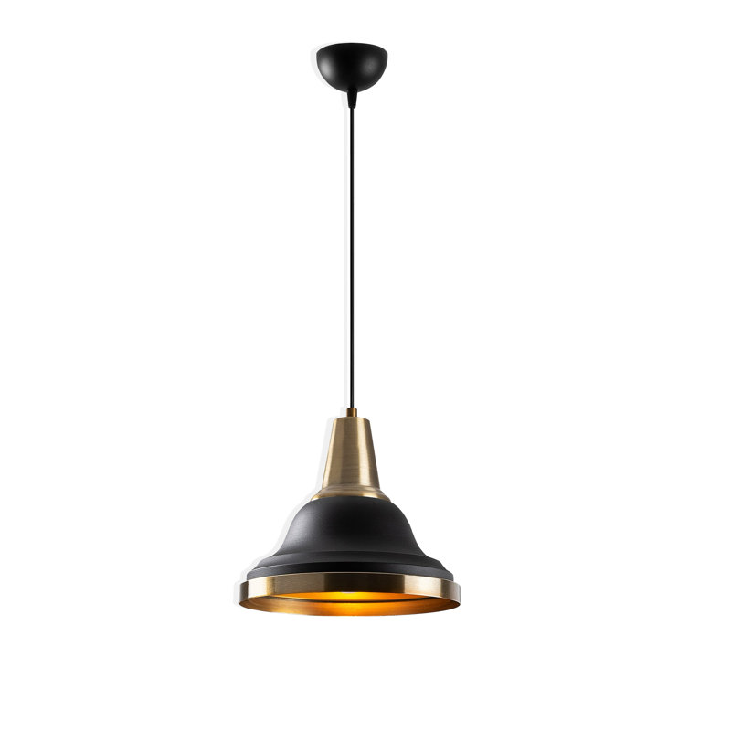 Luminaire suspendu en forme de cloche à 1 lumière Braselton