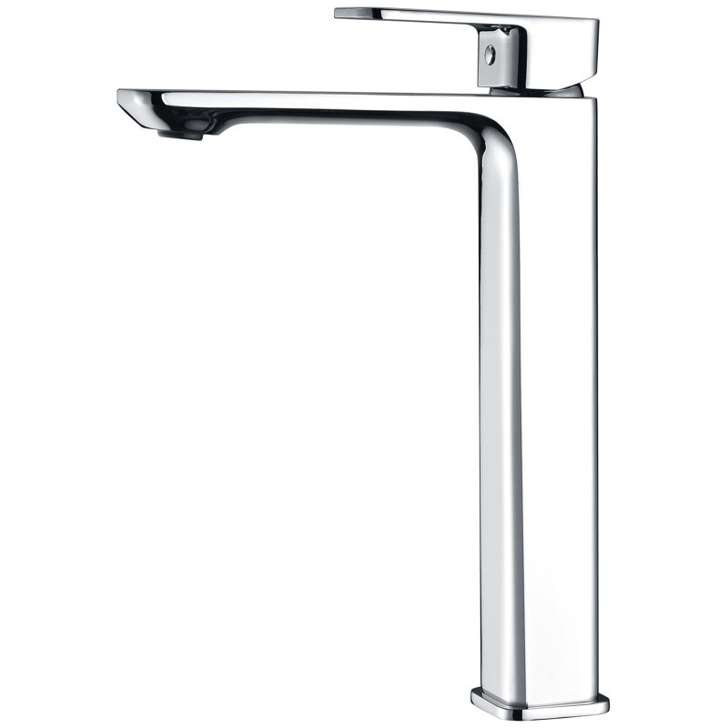 Single-Hole Bathroom Faucet with Drain Assembly, Polished Chrome