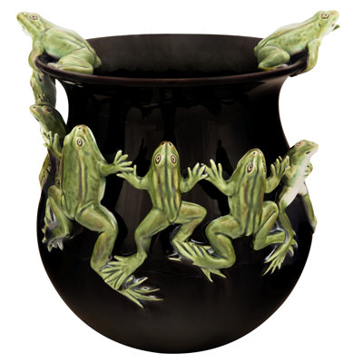 Frogs Earthenware Jar
