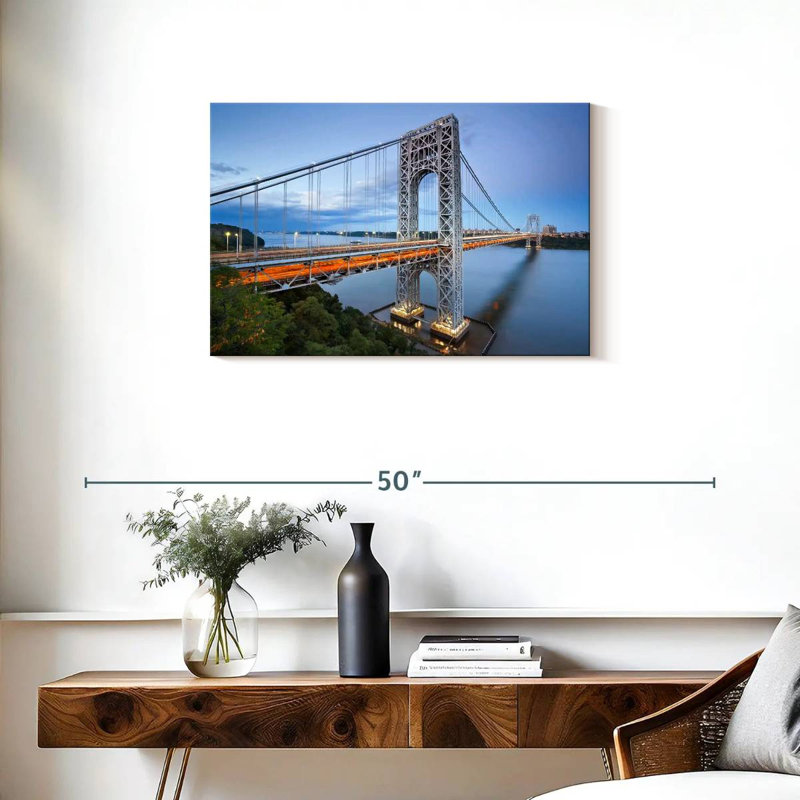 Lilie NY George Washington Bridge, 20" H x 30" W