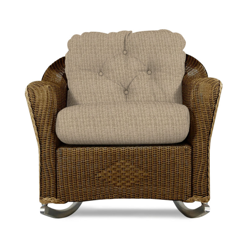 Reflections Outdoor Rocker Chair, Demo Stone, Bark